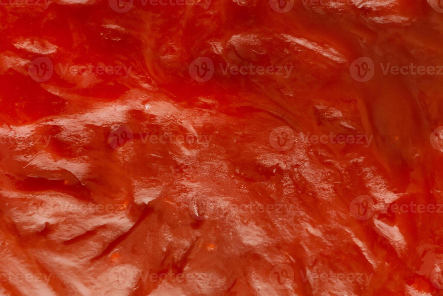 Culinary Close-Up, Detailed Texture of Tomato Sauce Ketchup Background photo