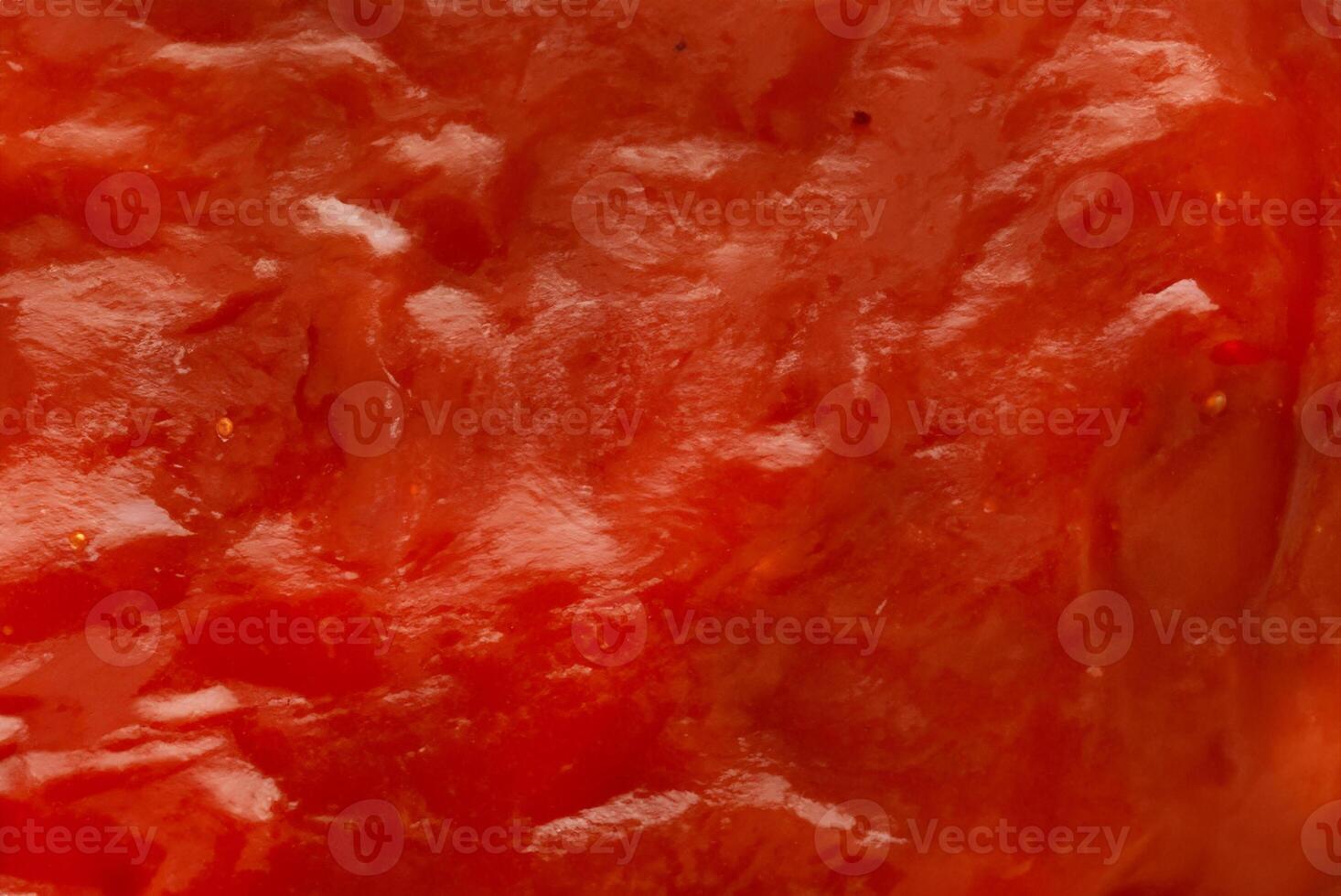 Culinary Close-Up, Detailed Texture of Tomato Sauce Ketchup Background photo