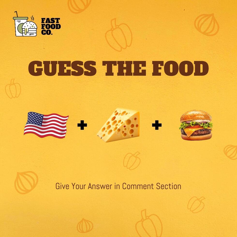 Food Name Quiz Instagram Post Template
