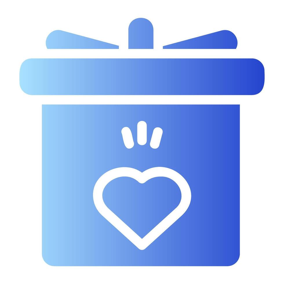 Gift Box with Heart vector