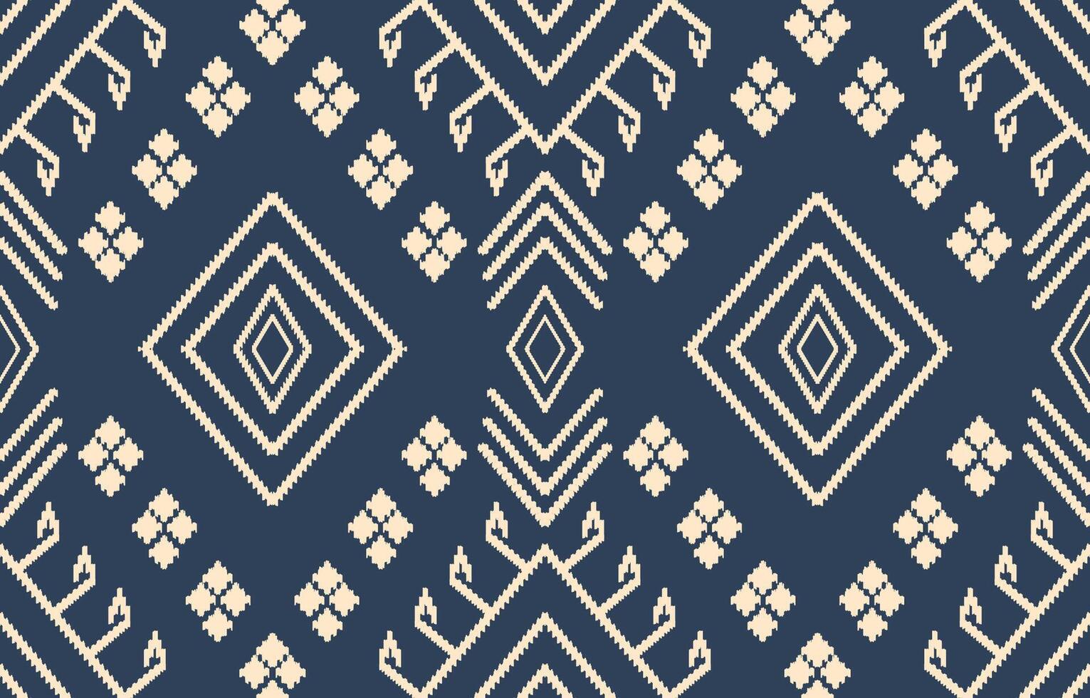 Ethnic abstract ikat art. Aztec ornament print. geometric ethnic pattern seamless color oriental. Design for background ,curtain, carpet, wallpaper, clothing, wrapping, Batik, illustration. vector