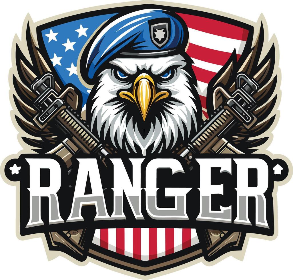 4th of july, Happy Independence day of America background with waving flag and Eagle vector
