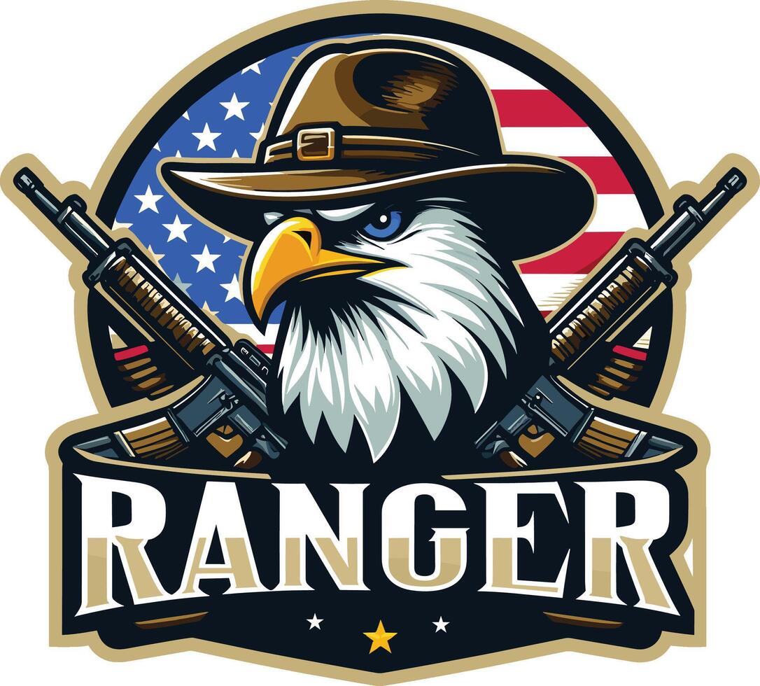 4th of july, Happy Independence day of America background with waving flag and Eagle vector