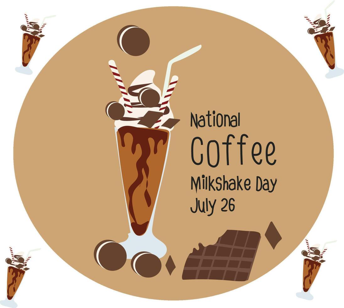 national coffee milkshake day 47019474 Vector Art at Vecteezy