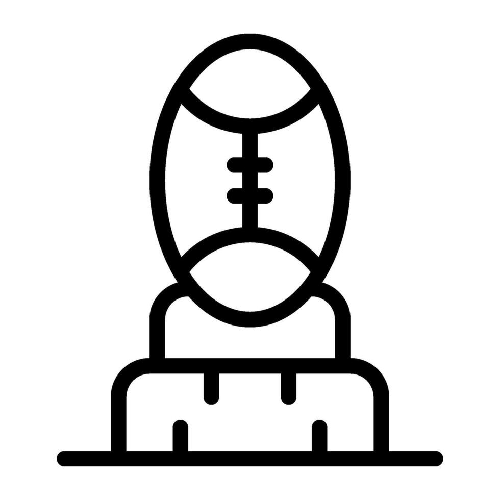 Kick line icon vector