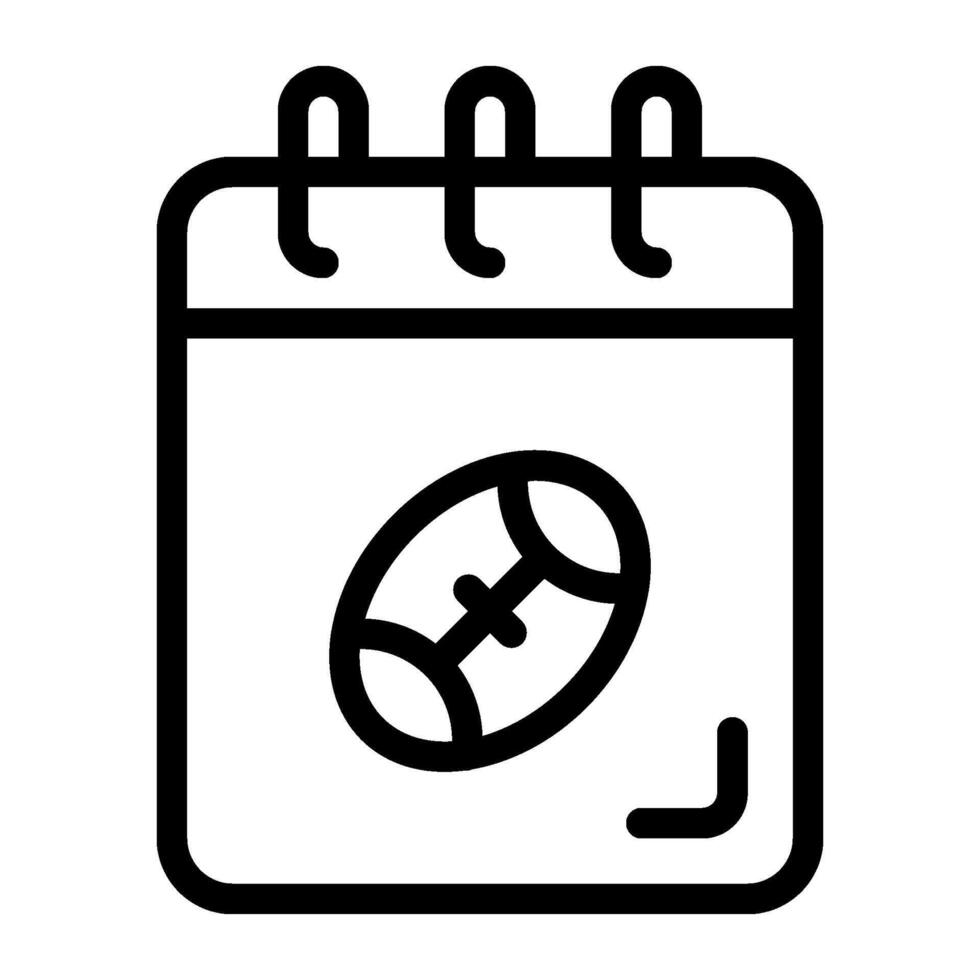Calendar line icon vector