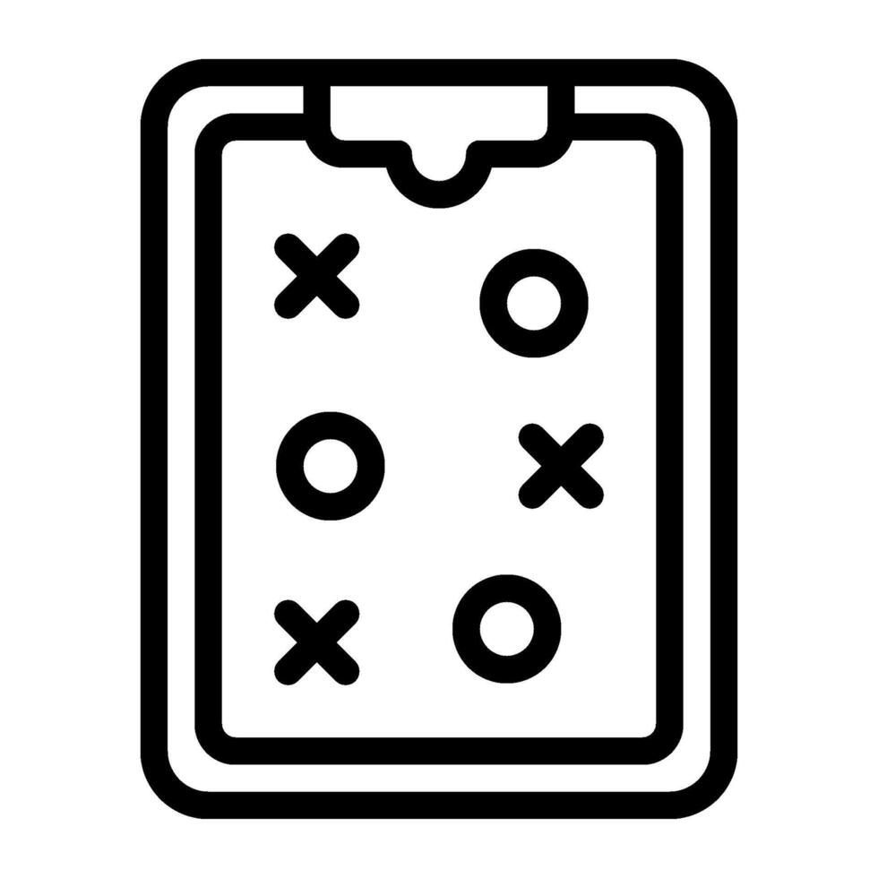 Clipboard line icon vector