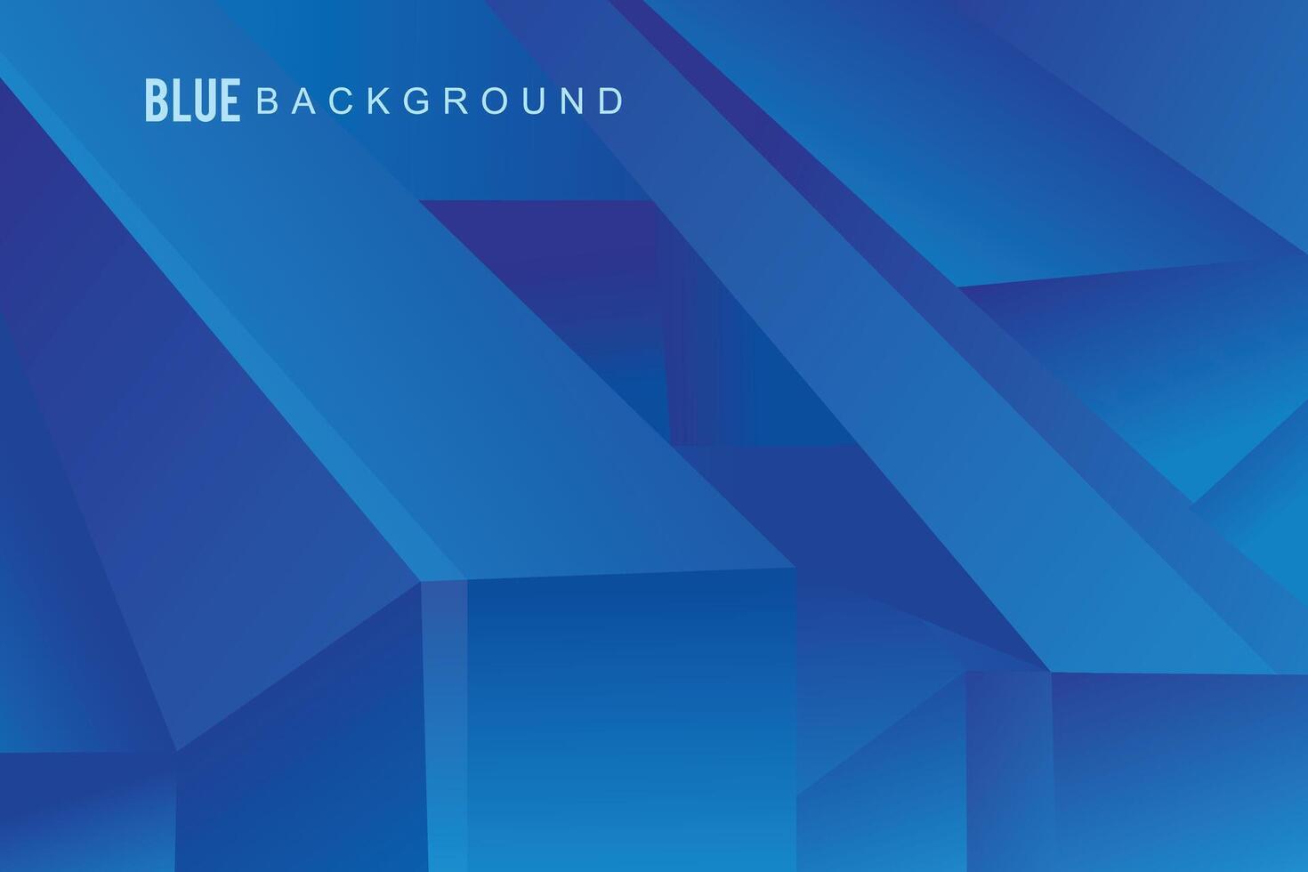 Geometric blue background gradient color vector