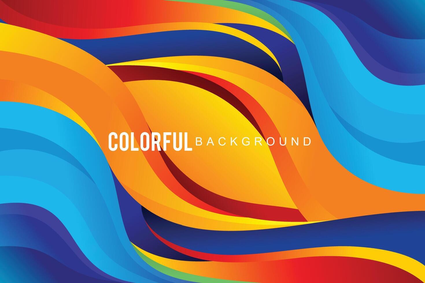 Abstract background colorful design wavy concept vector