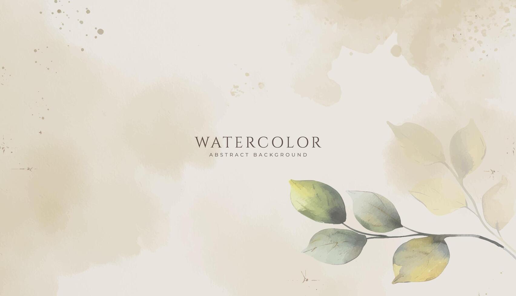 Abstract horizontal watercolor background. Neutral light colored empty space background illustration vector