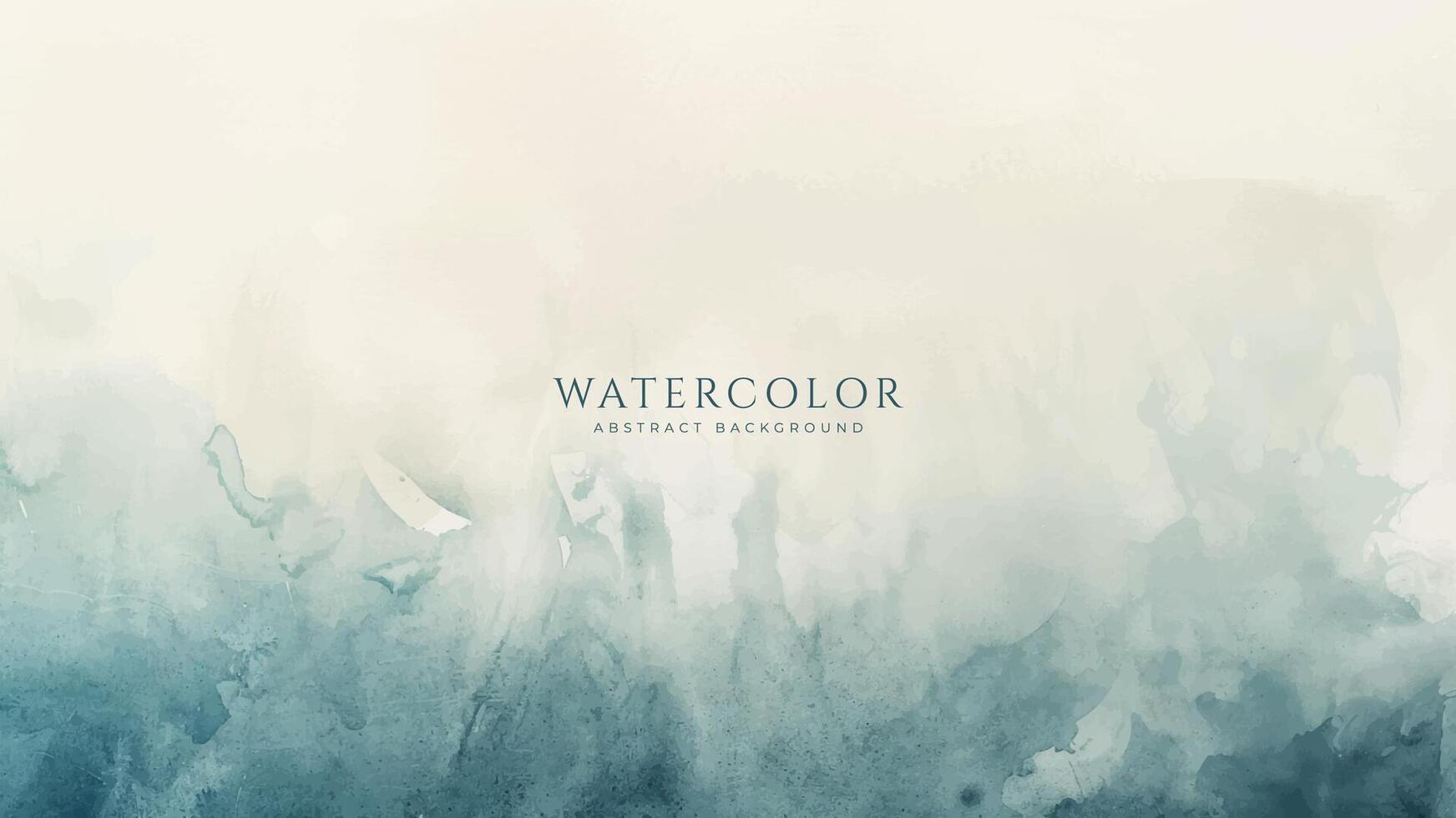 Abstract horizontal watercolor background. Neutral light colored empty space background illustration vector