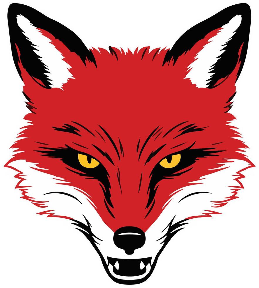 Fox Head illustration vector