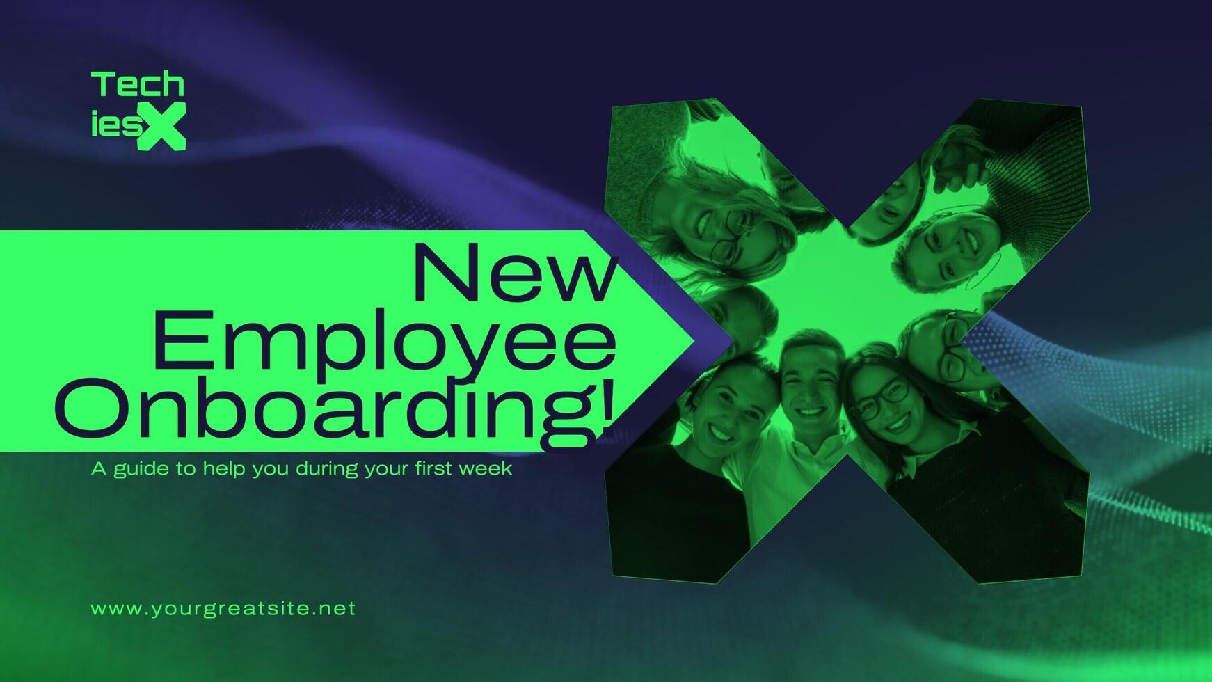 Tech Company New Employee Onboarding Presentation Template