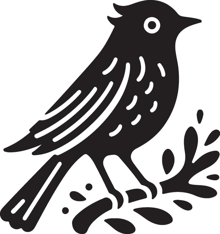 BIRD silhouette on a white background vector