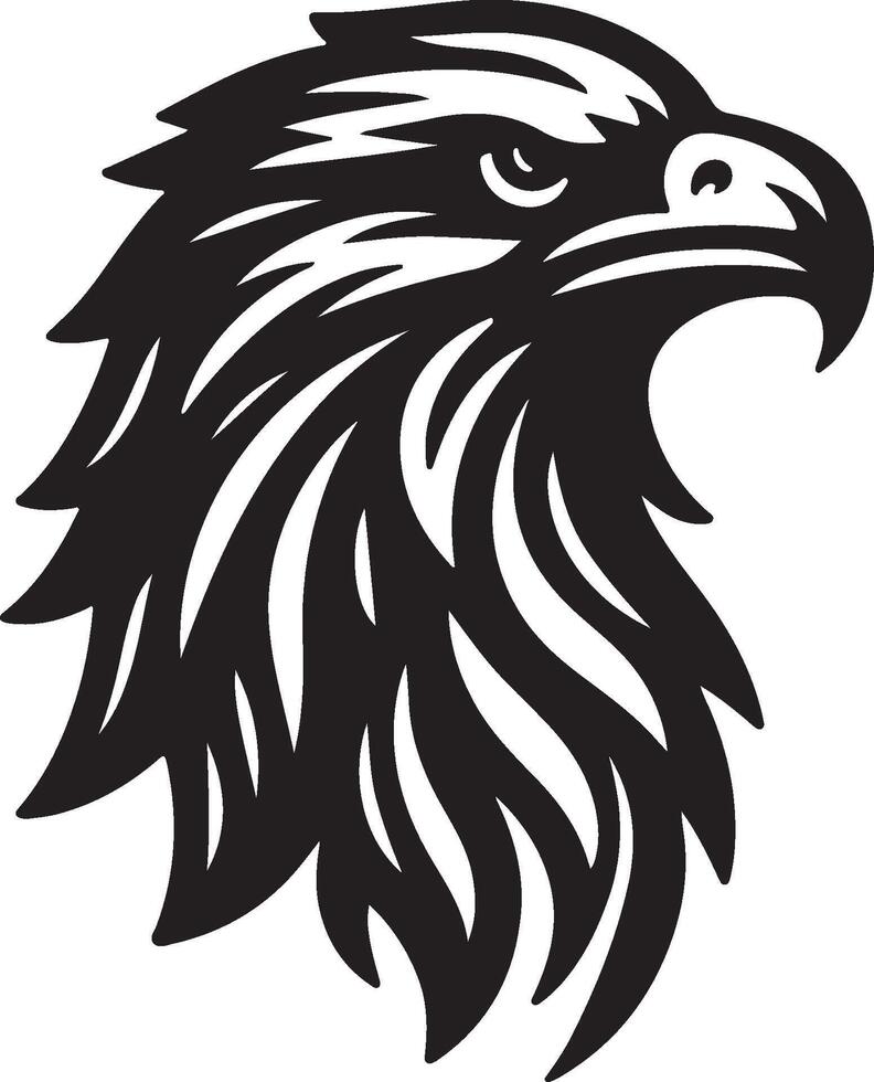 Eagle silhouette on a white background vector