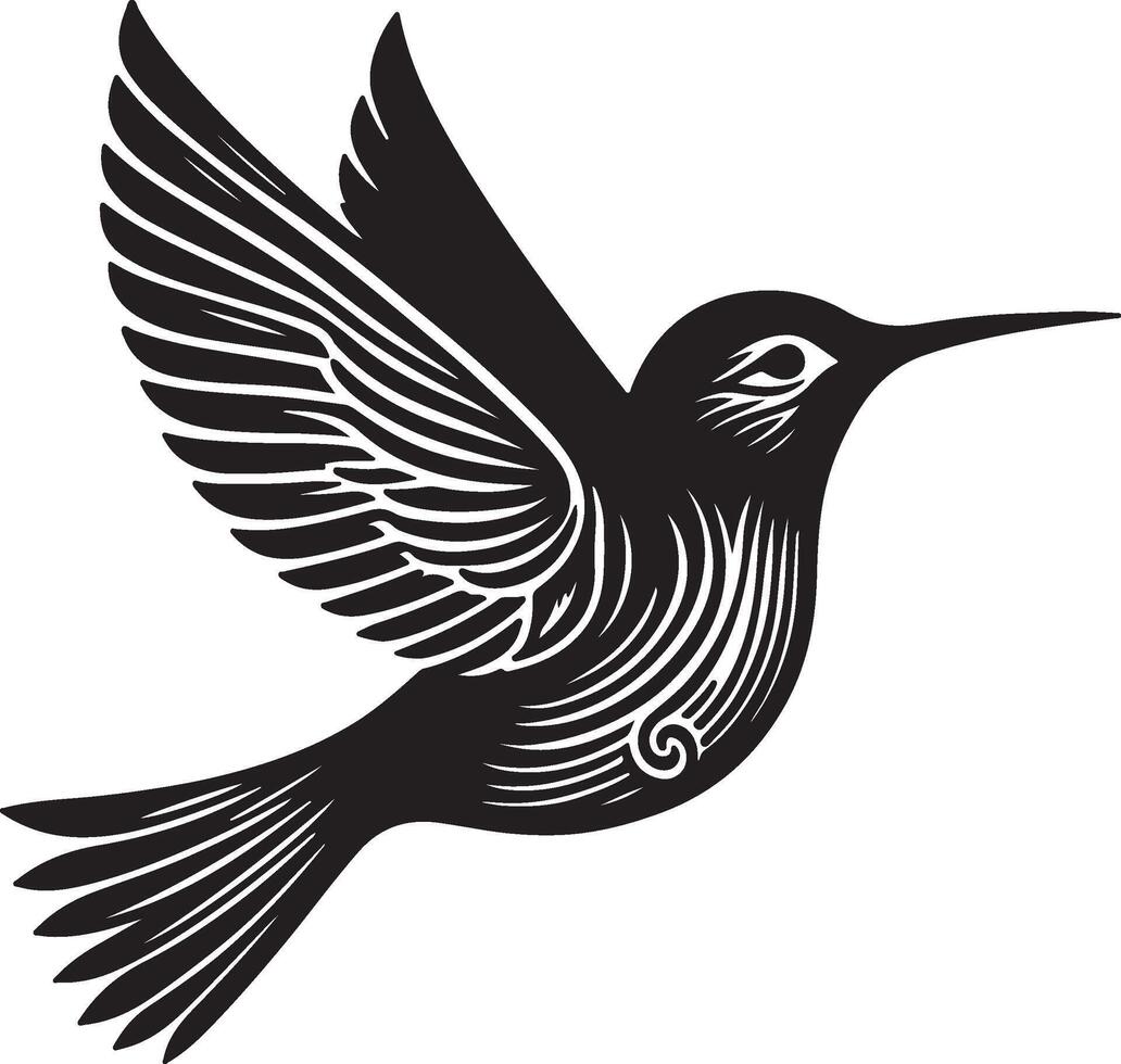 BIRD silhouette on a white background vector