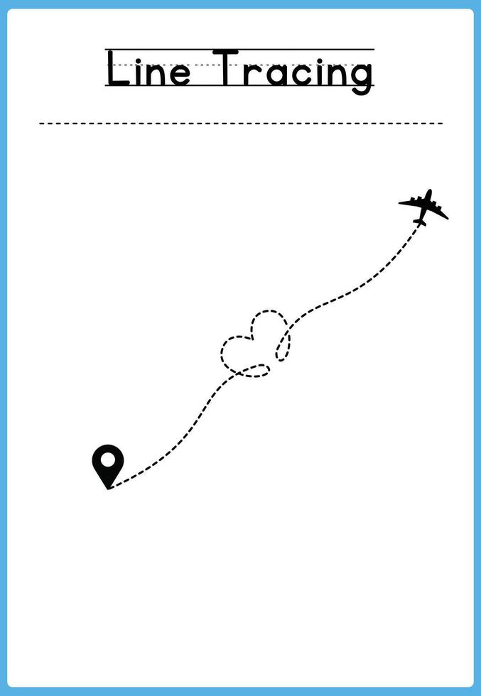 Handwriting practice for kids vector