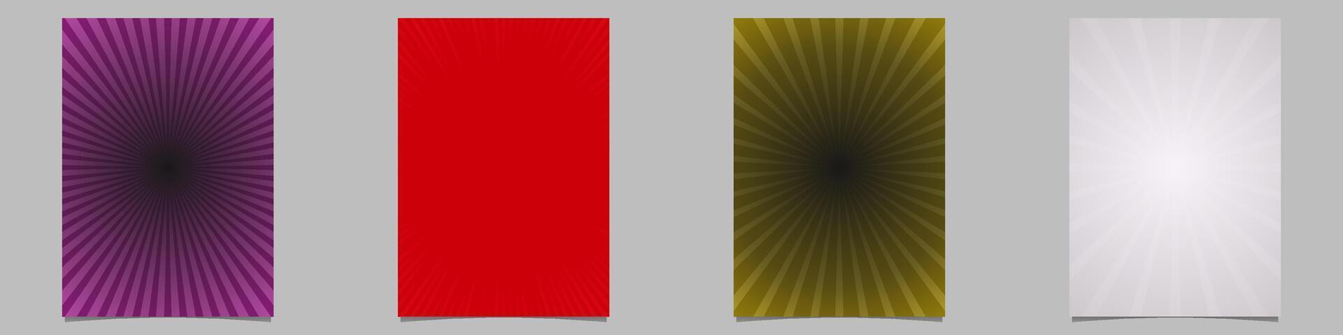 Abstract ray burst brochure background collection vector