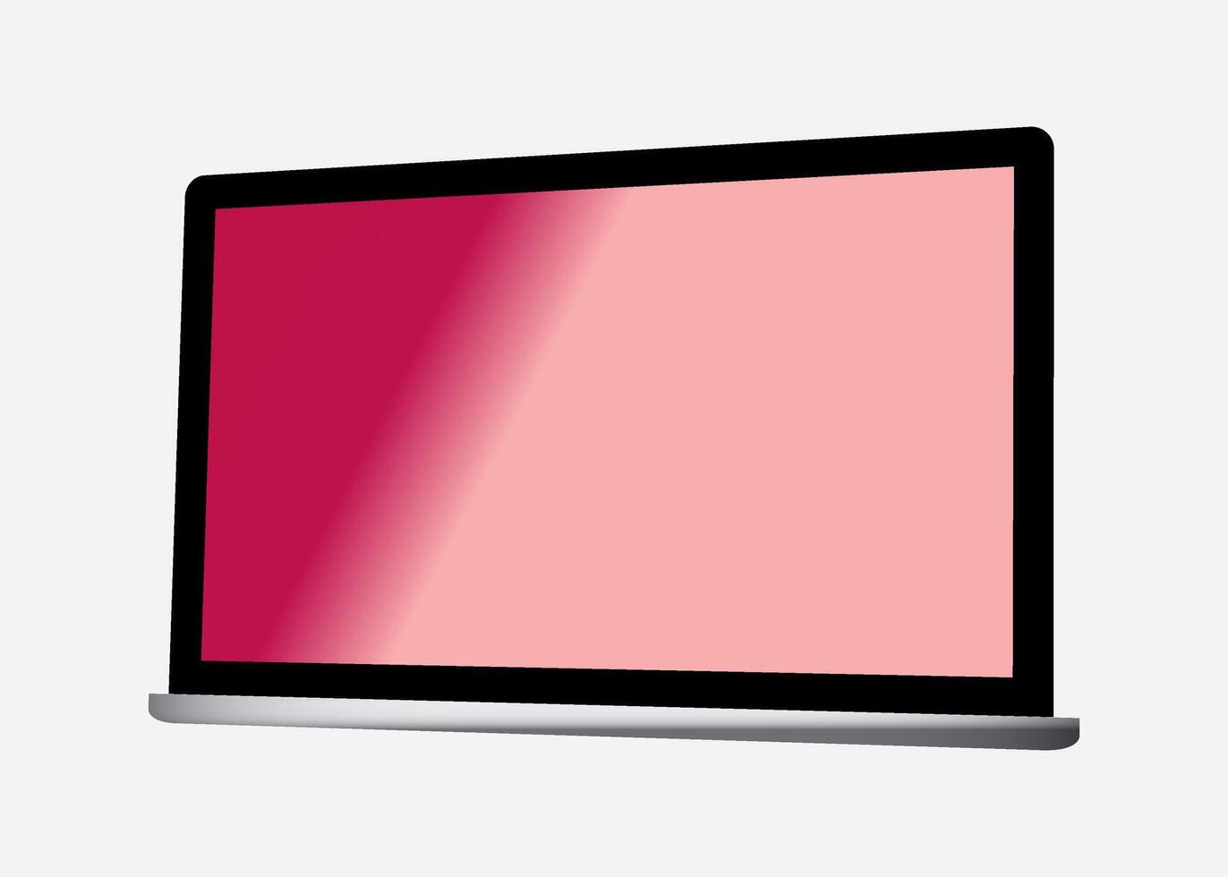 TV 4K flat screen lcd or oled, realistic plasma TV with stand. vector