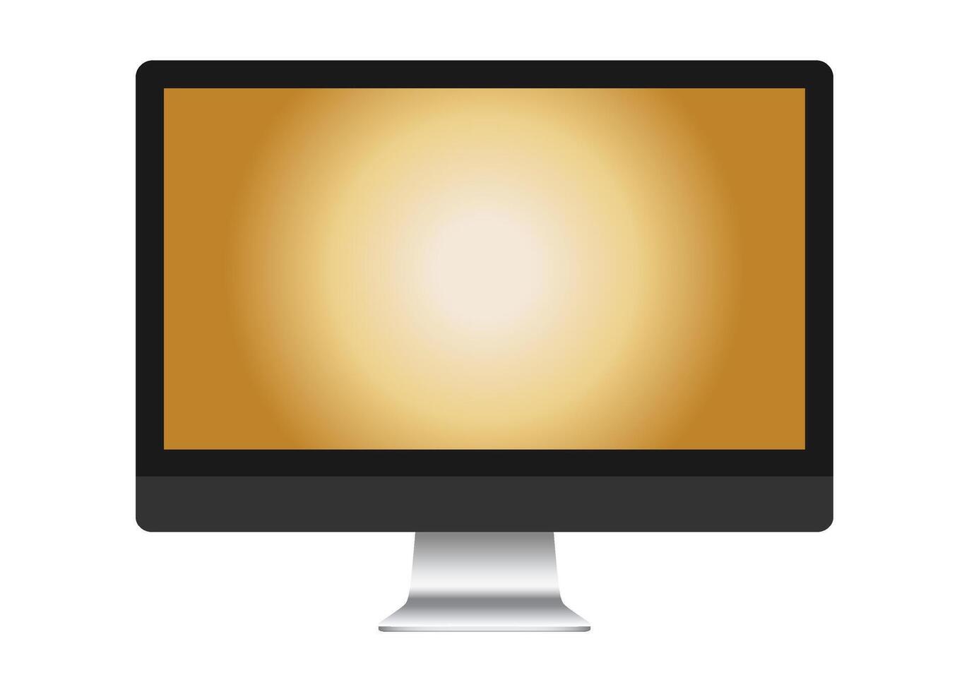 TV 4K flat screen lcd or oled, realistic plasma TV with stand. vector