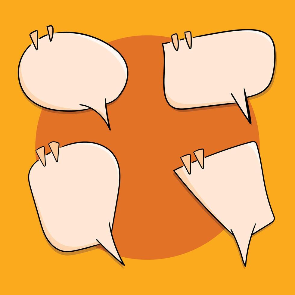 speech bubble collection vector