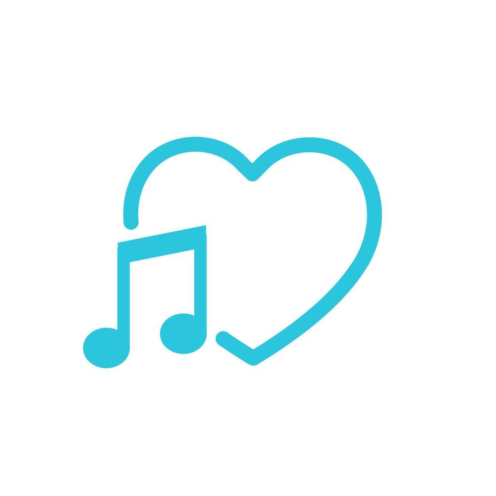 Song, Favorite song, music note icon. Isolated on white background. From blue icon set vector