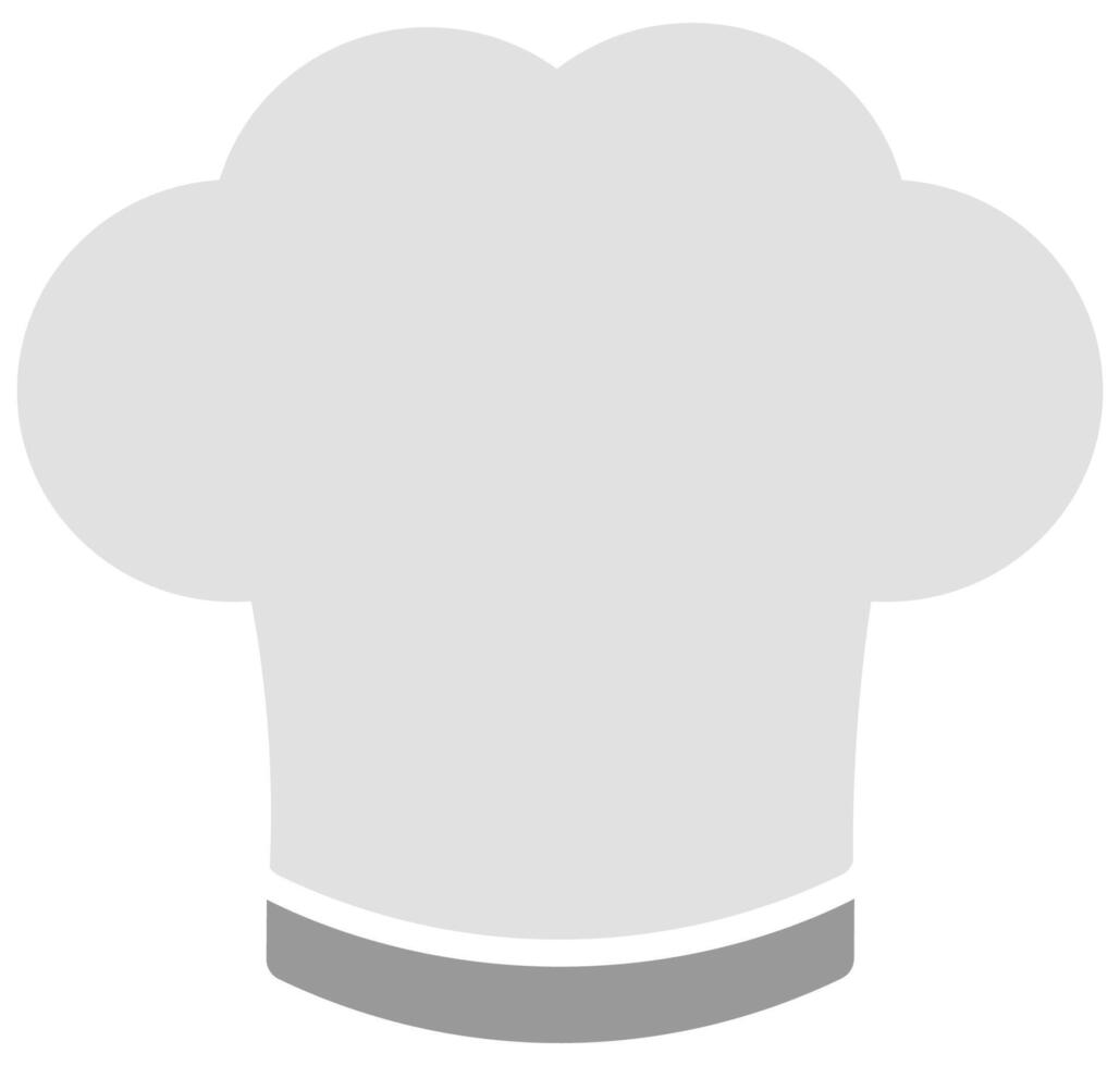 Chef hat flat icon illustration isolated on white background. vector