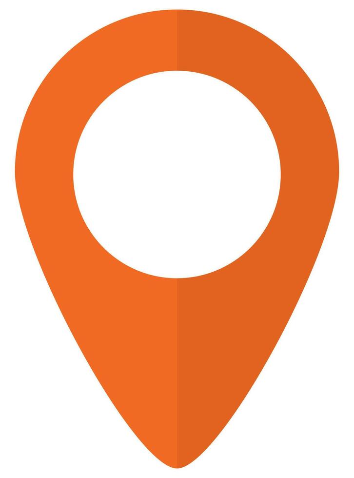 Flat icon map marker isolated on white background. vector