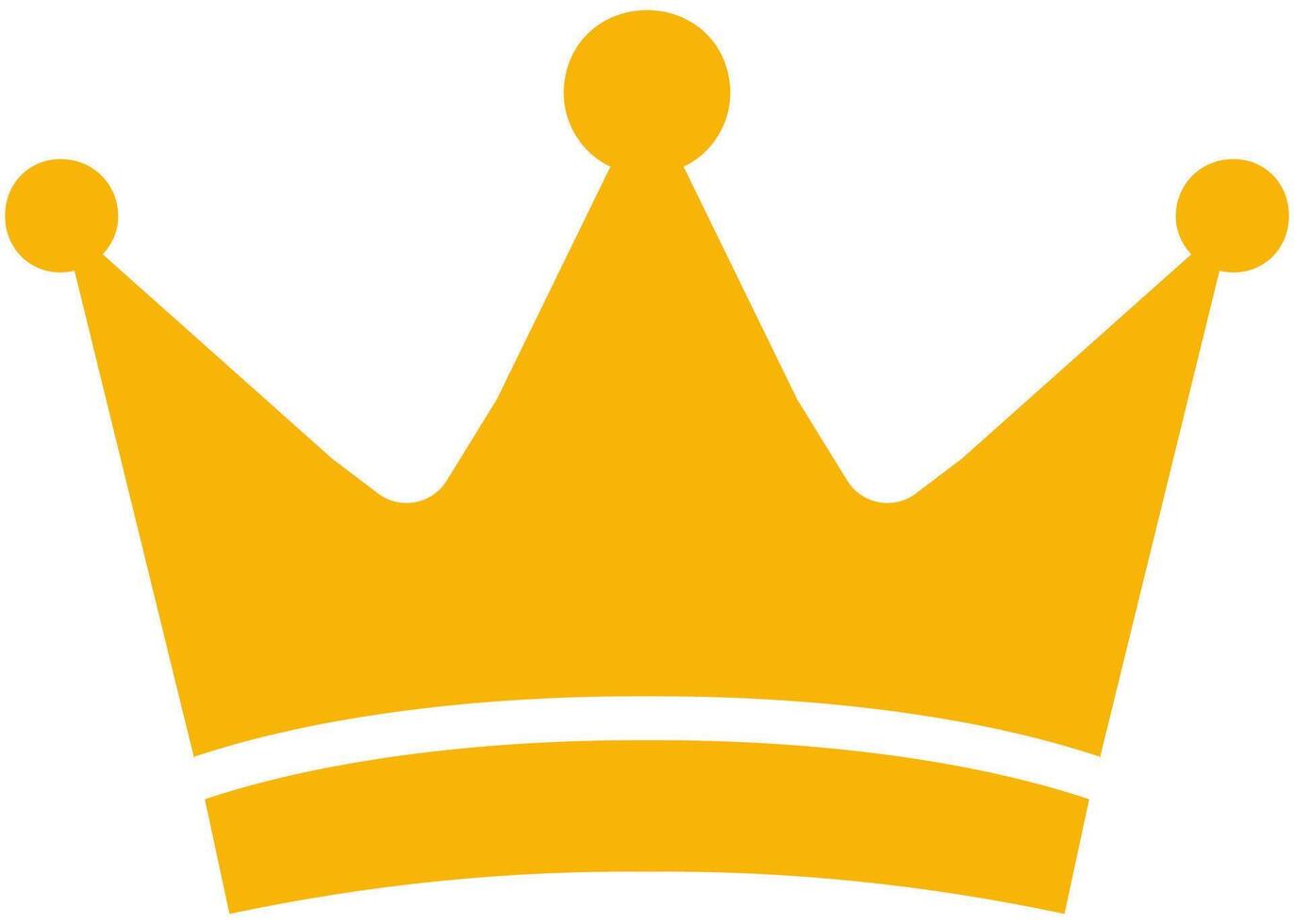 Crown flat illustration isolated on white background. vector