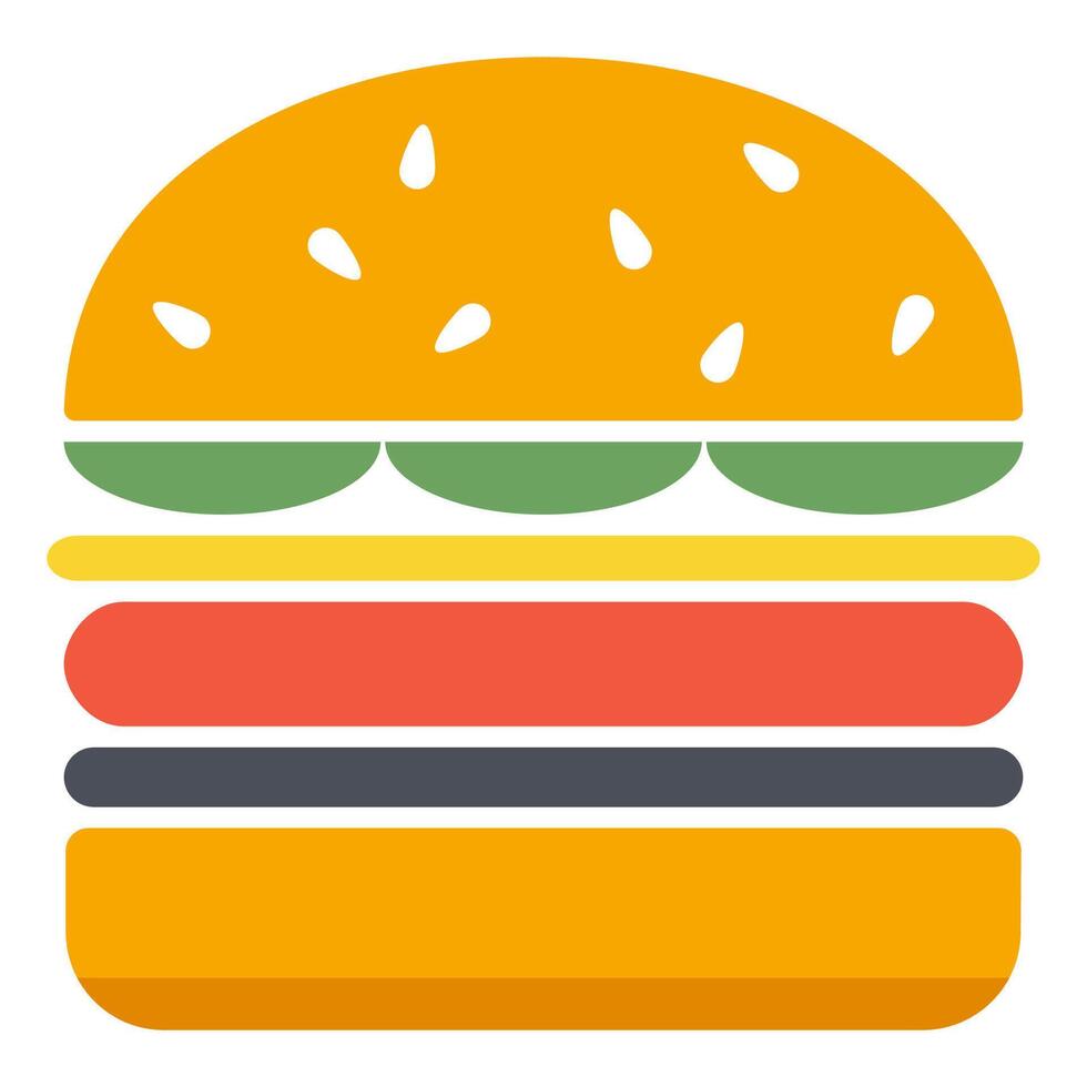 Hamburger icon modern style isolated on white background. vector