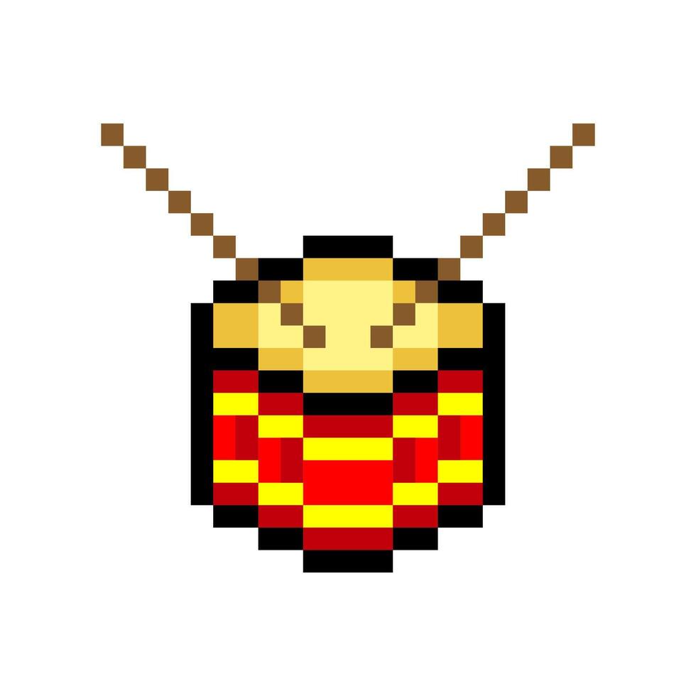 Drum in pixel art style vector