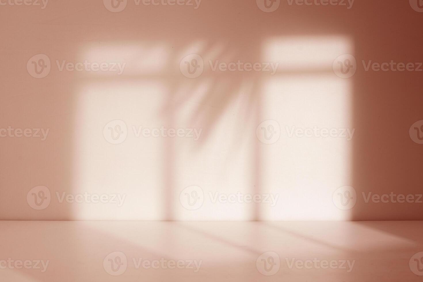 empty room with a window shadow background photo