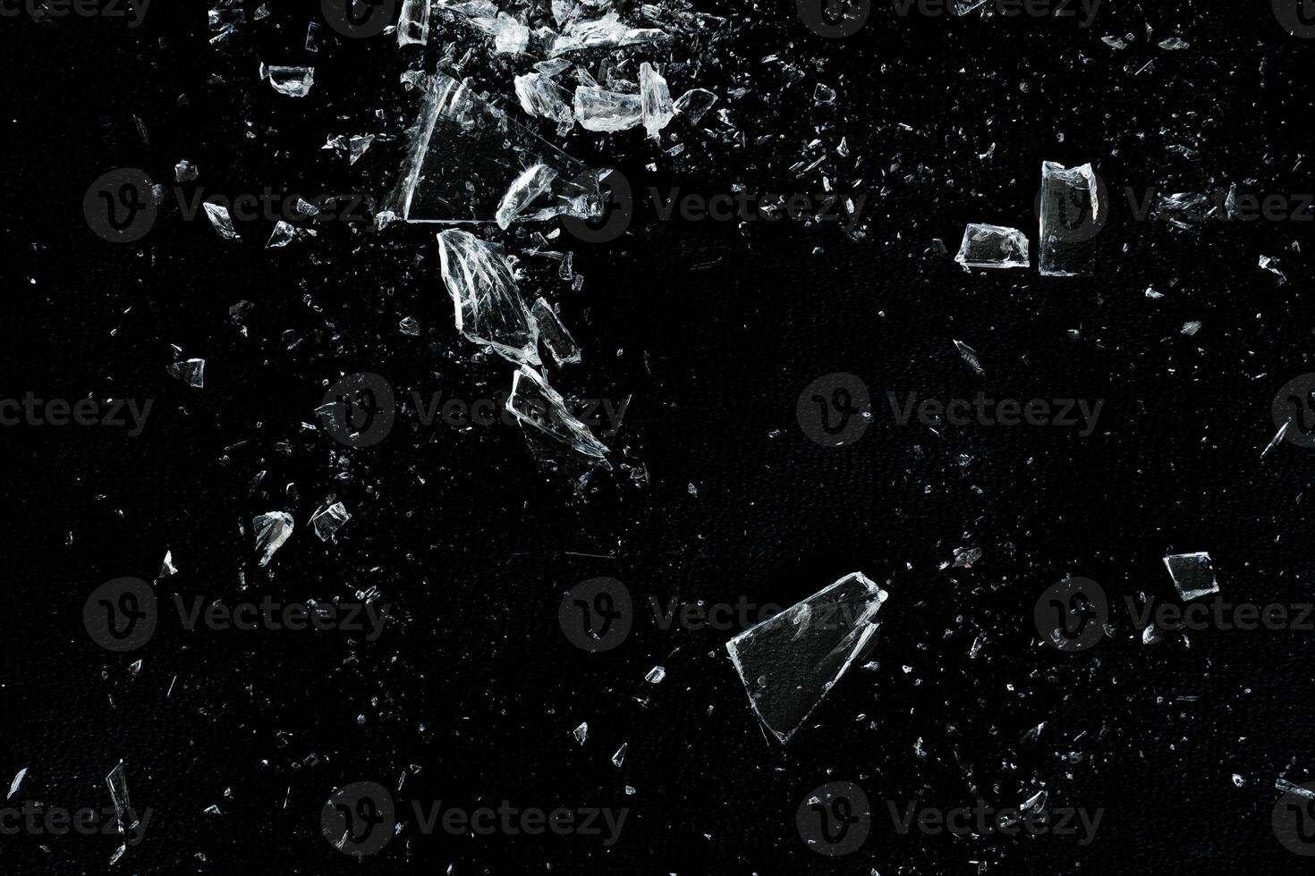 Abstract broken glass particle texture photo