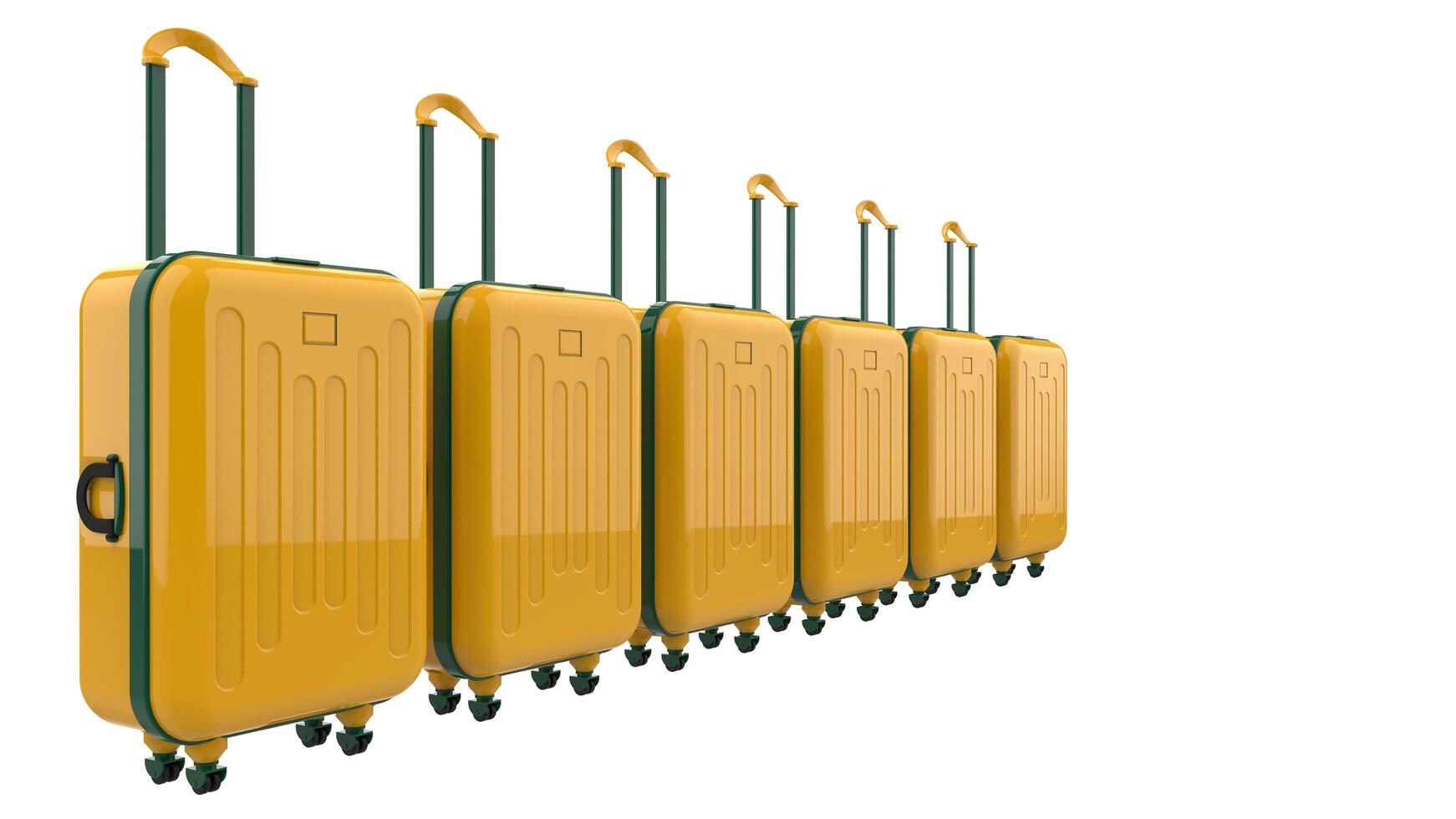 Luggage isolated on background. 3d rendering - illustration photo