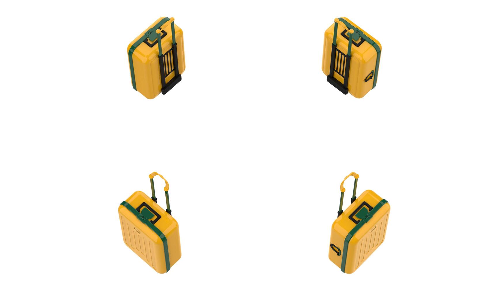 Luggage isolated on background. 3d rendering - illustration photo