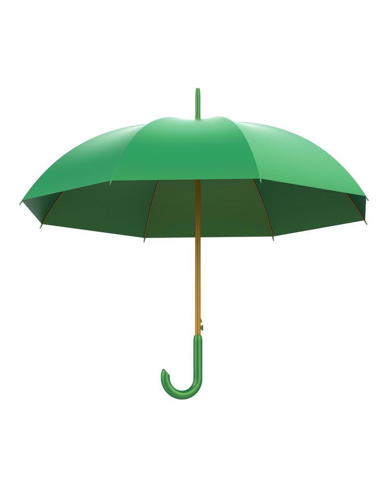Umbrella isolated on background. 3d rendering - illustration photo
