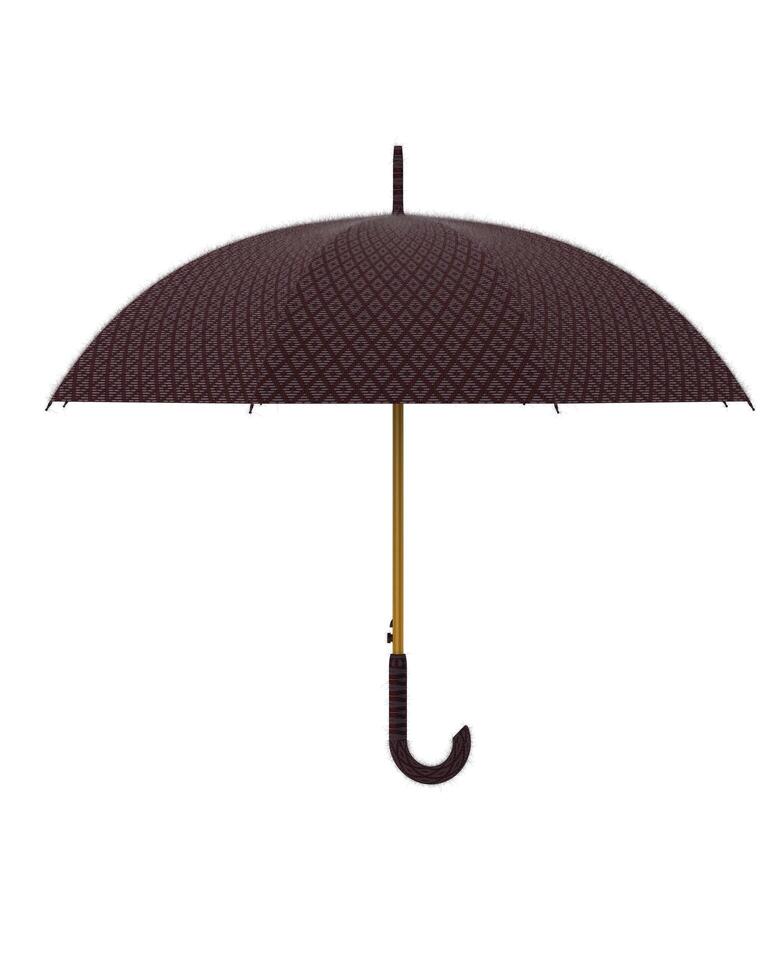 Umbrella isolated on background. 3d rendering - illustration photo