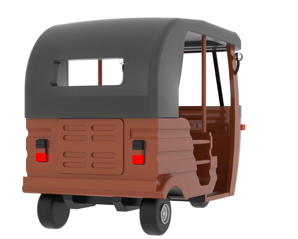 Thailand car isolated on background. 3d rendering - illustration photo
