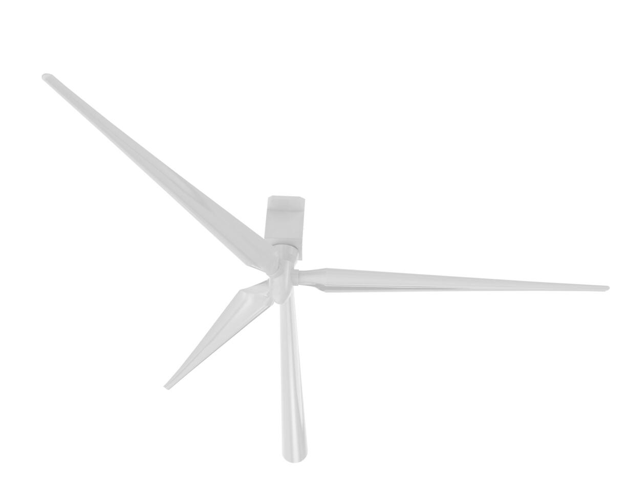 Windmill isolated on background. 3d rendering - illustration photo