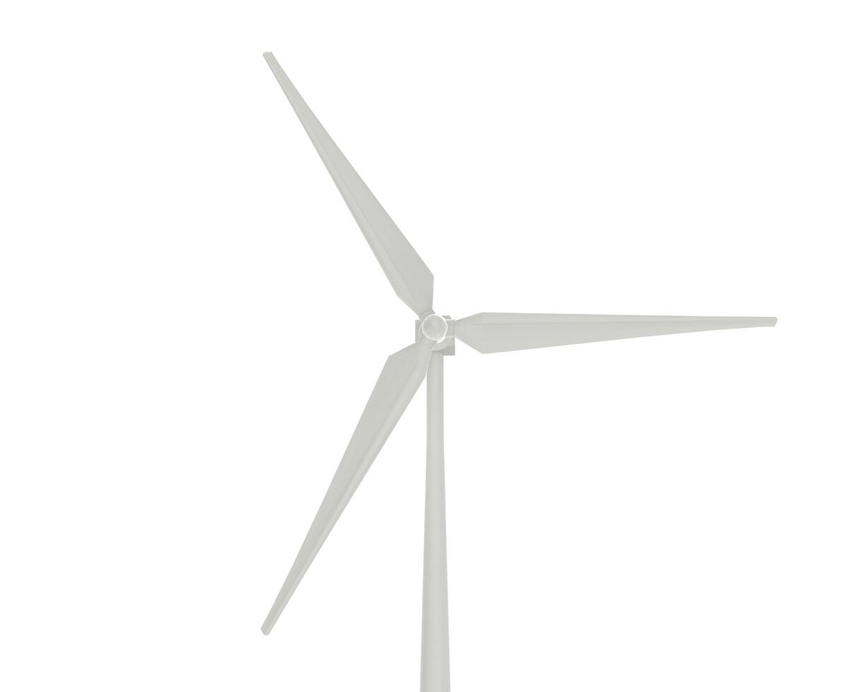Windmill isolated on background. 3d rendering - illustration photo