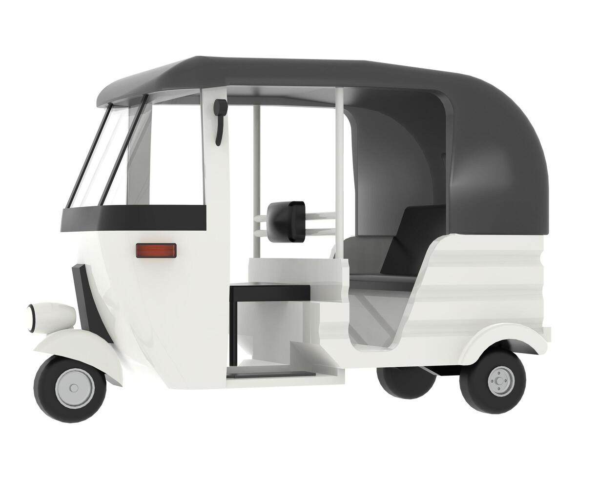 Thailand car isolated on background. 3d rendering - illustration photo