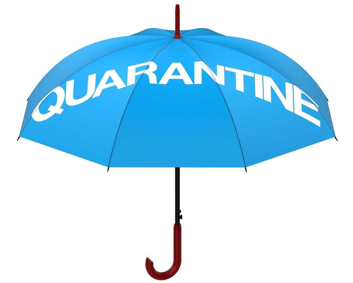 Umbrella isolated on background. 3d rendering - illustration photo
