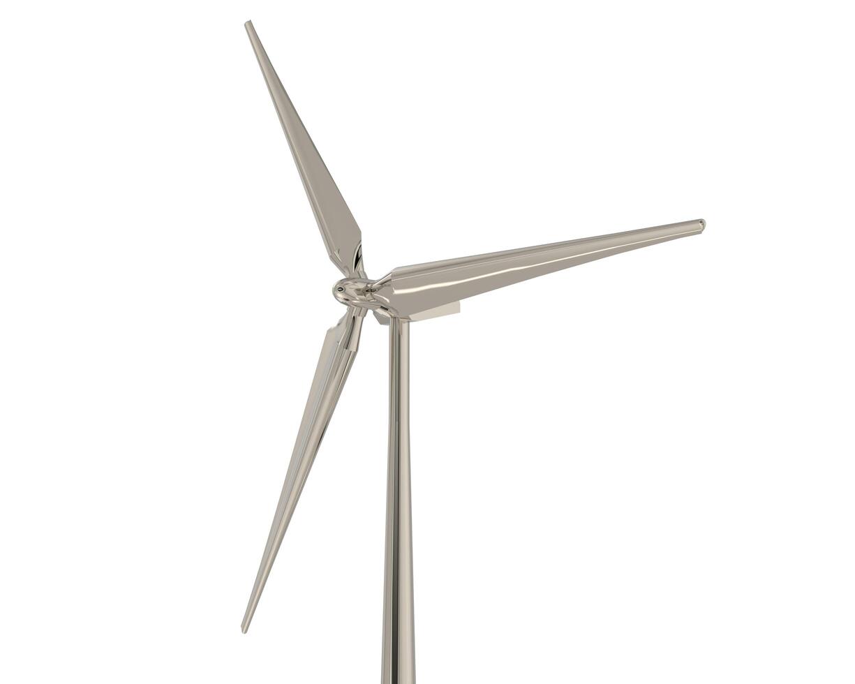 Windmill isolated on background. 3d rendering - illustration photo