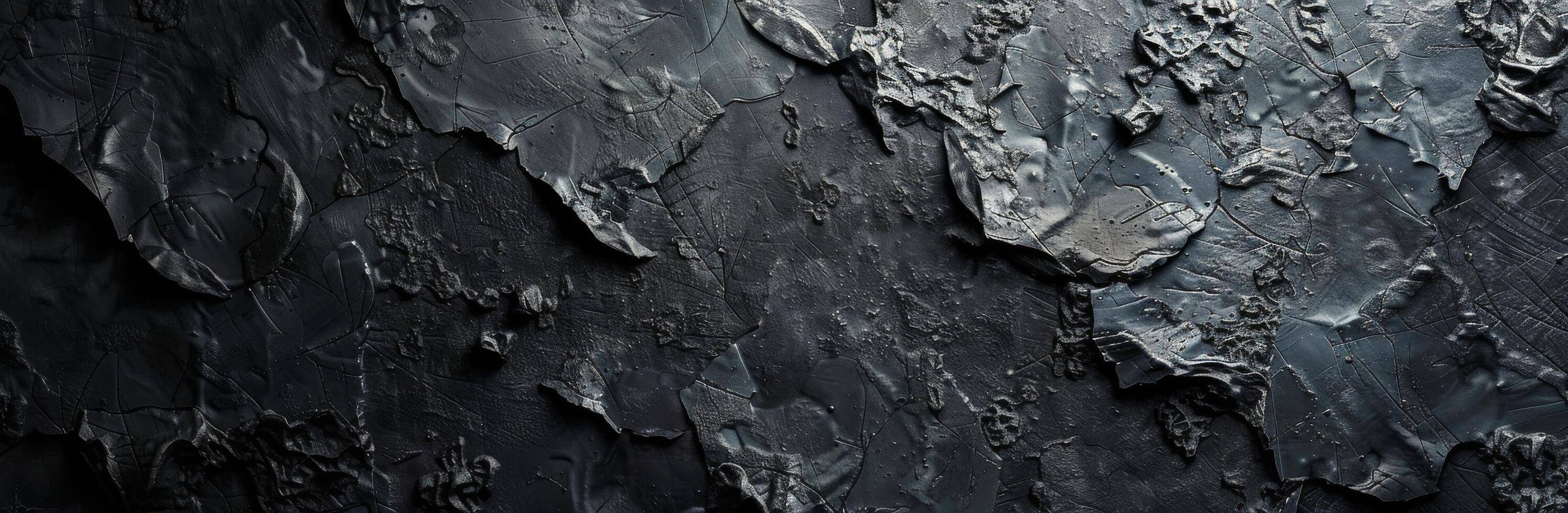 Abstract Black Textured Background With Uneven Surface and Subtle Lighting photo