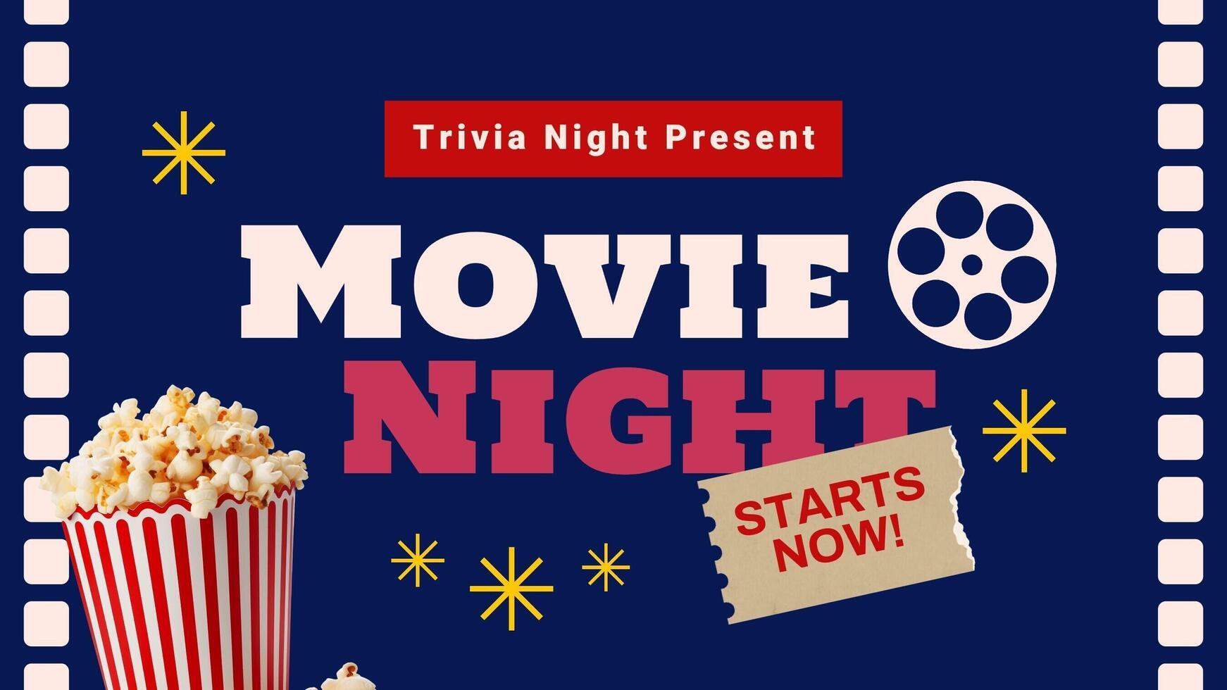 trivia game night presentation design template ideas