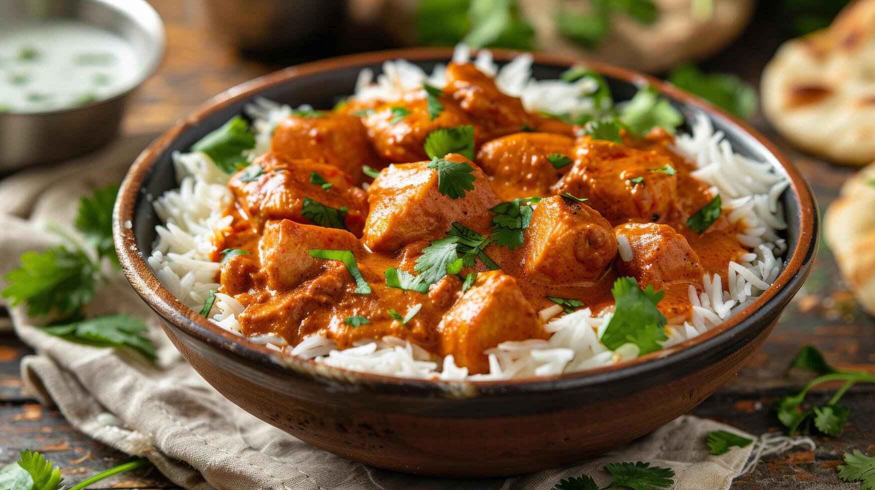 Plate of Food With Rice and Meat photo