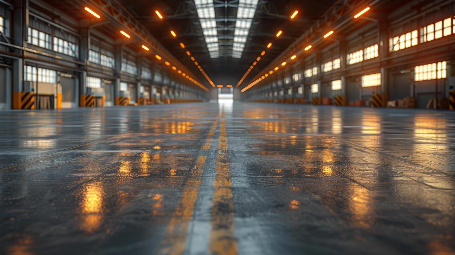 Large Warehouse With Numerous Windows photo