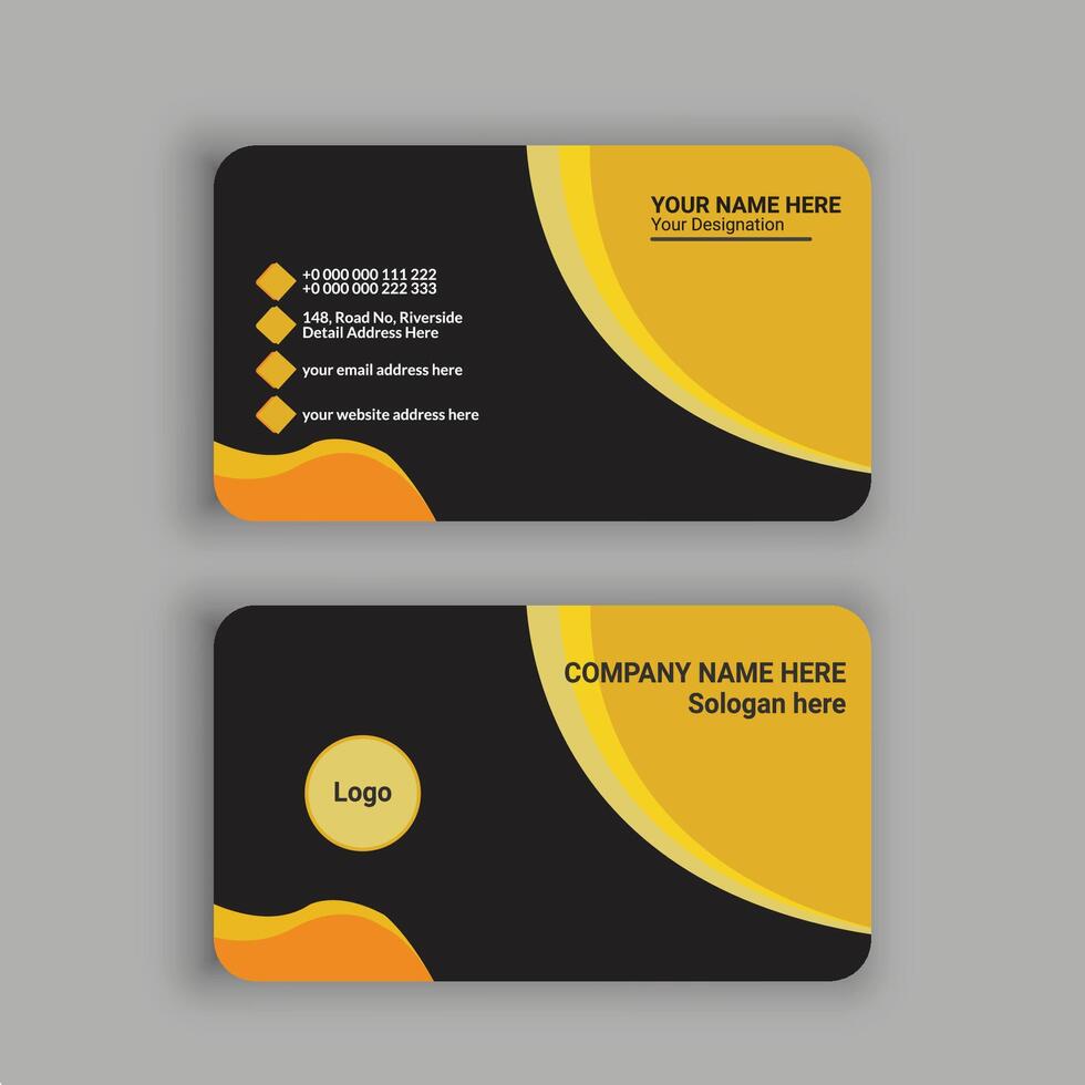 Unique Busniess Card Design vector