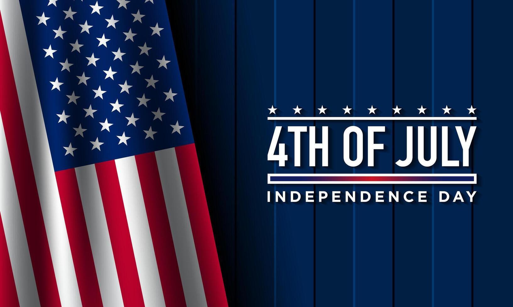 4th of July Independence Day Background Design. vector