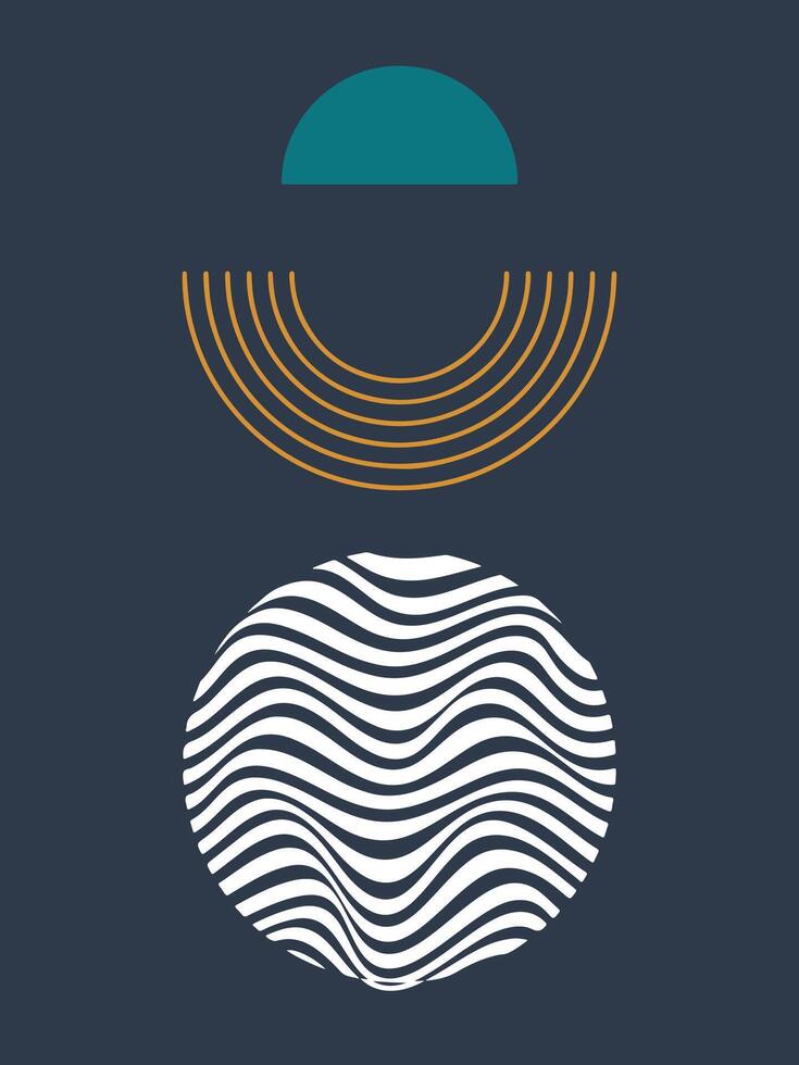 abstract poster for decoration, printable easy to edit for beginner vector